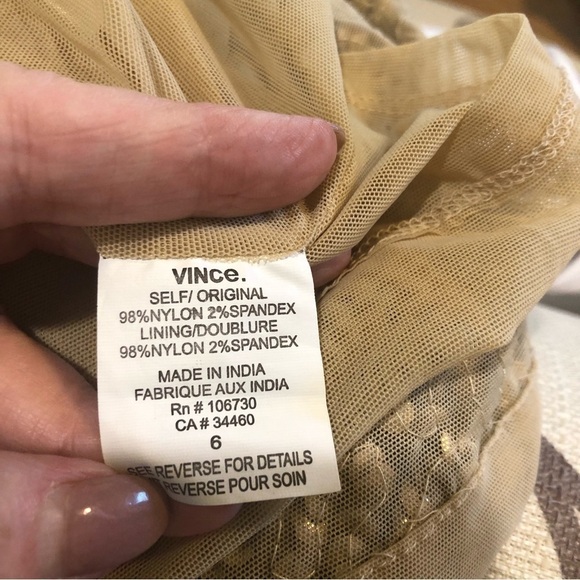 Vince Gold Pencil Skirt - Picture 7 of 11